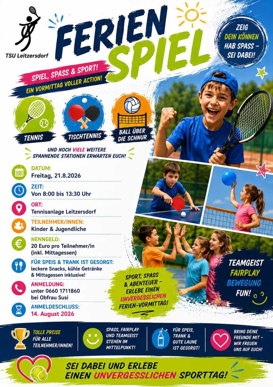 Ferienspiel der TSU Leitzersdorf