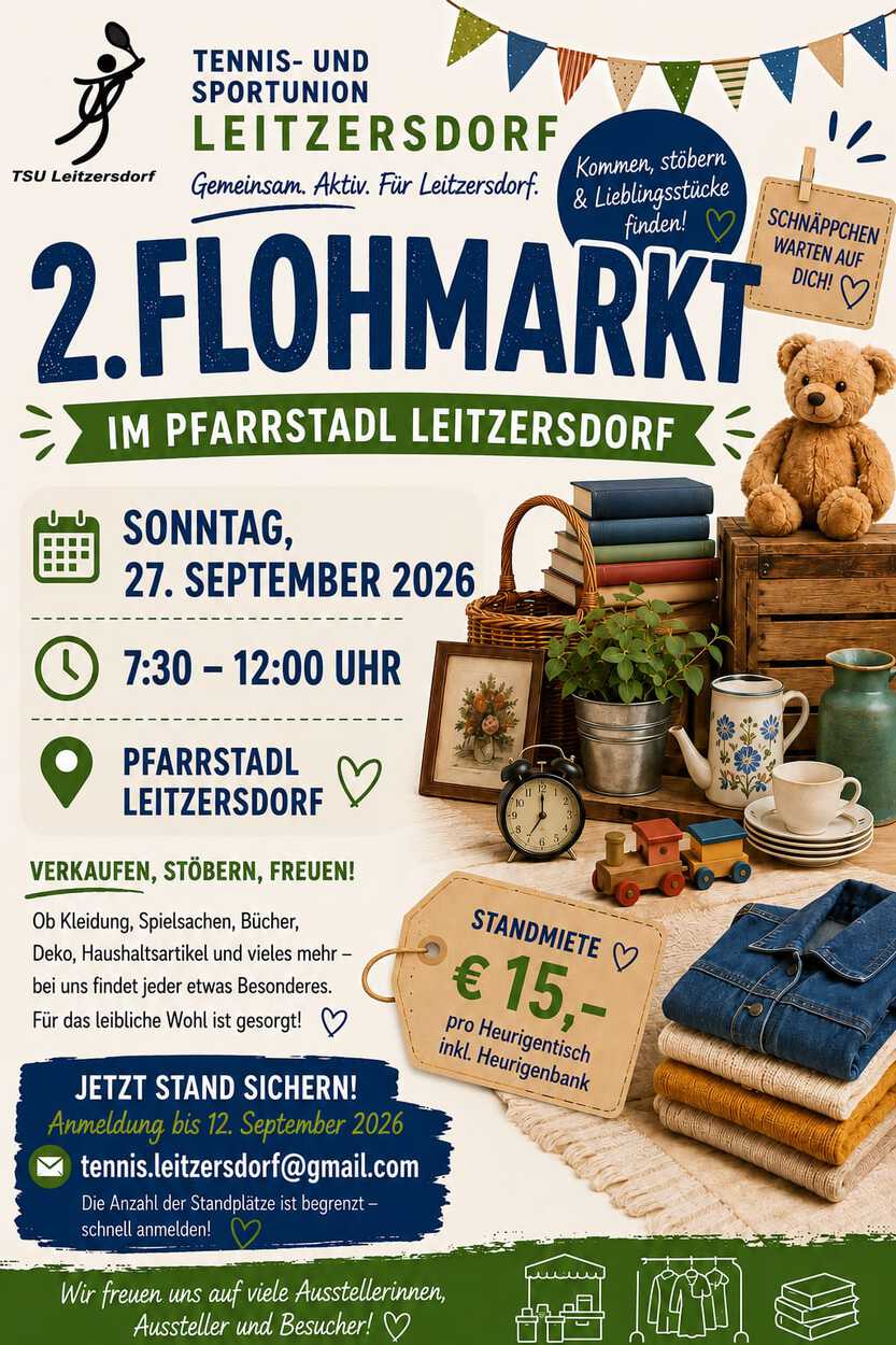 2. Flohmarkt der TSU Leitzersdorf