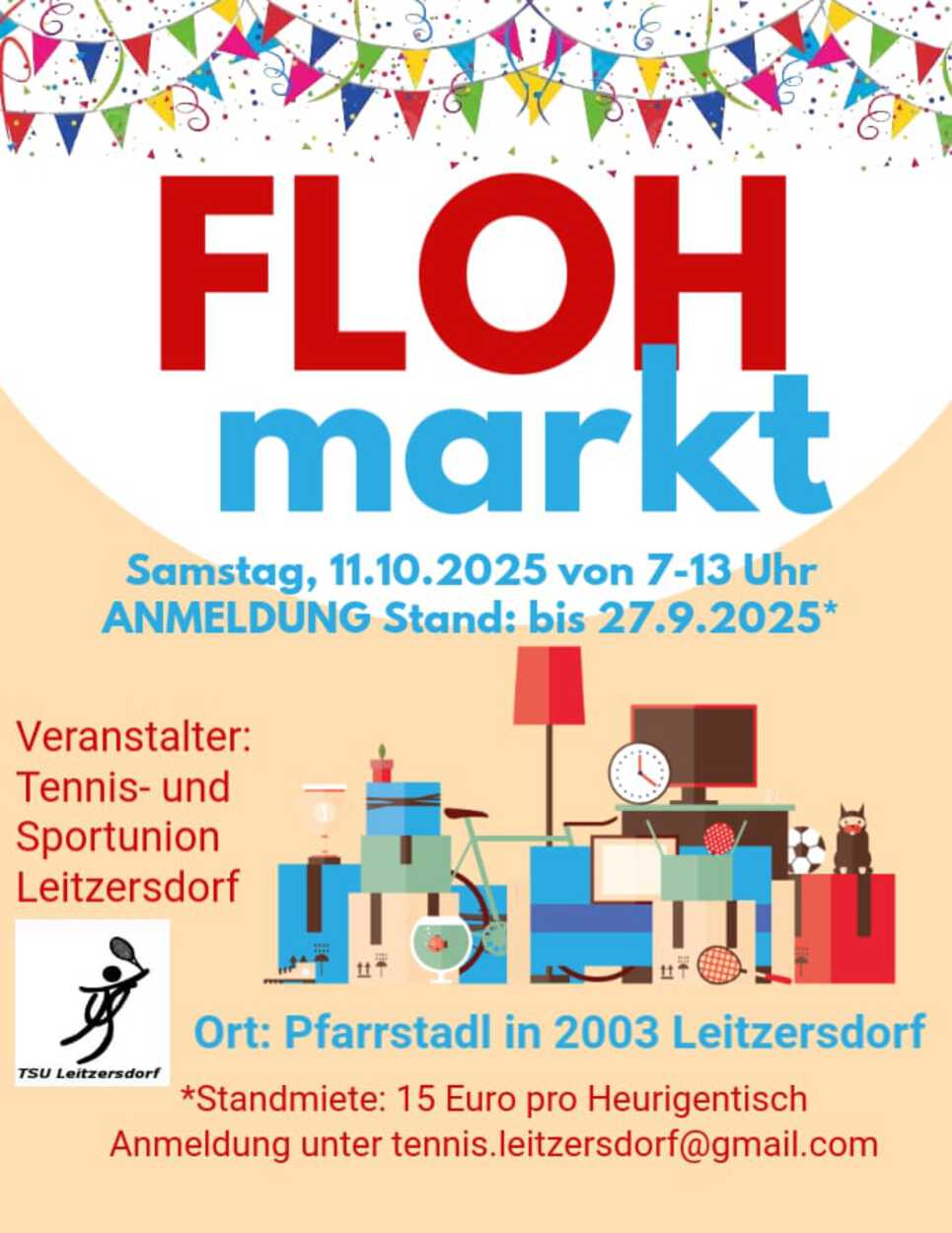 Flohmarkt am 11. Oktober 2025